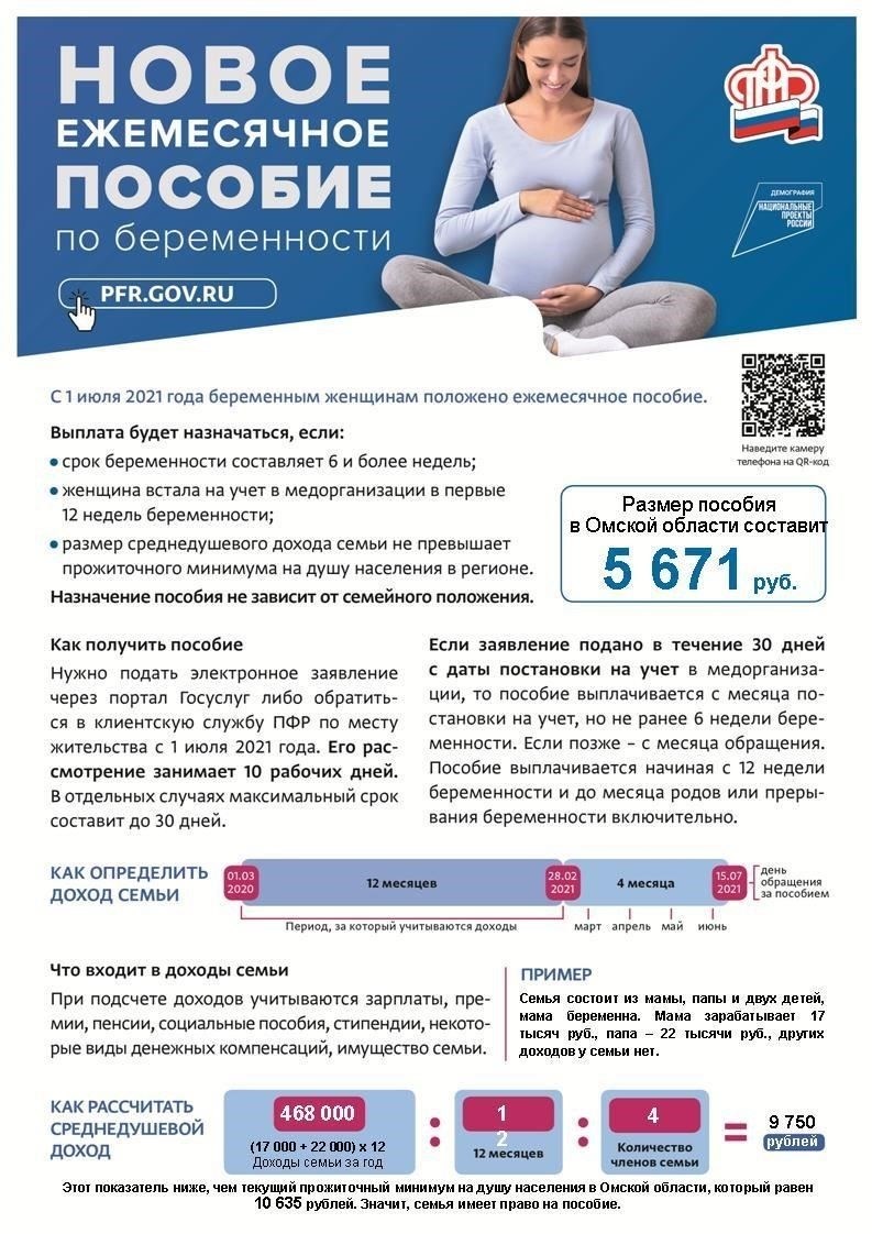 Критерии права на получение ежемесячных пособий